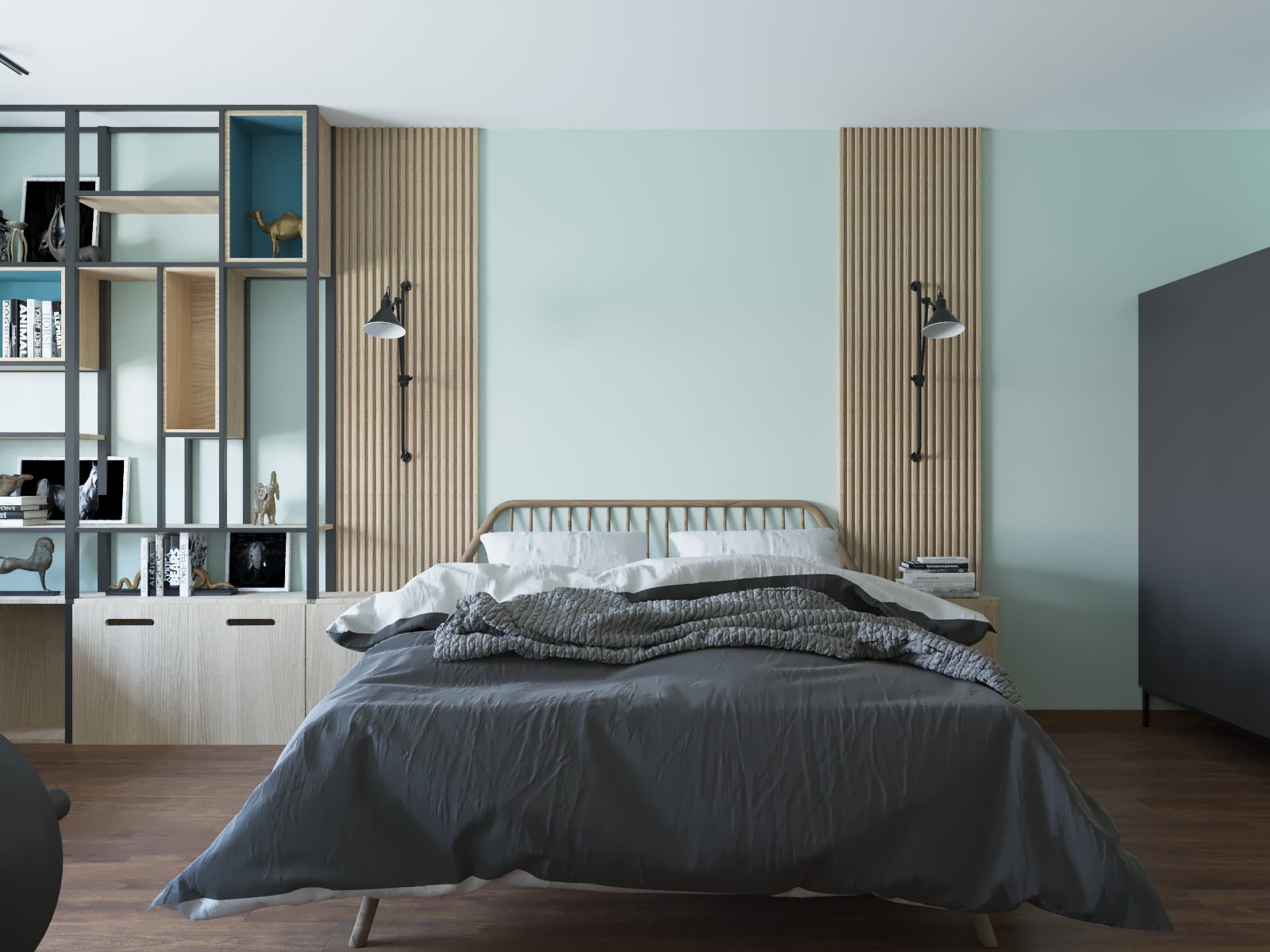 Лофт с абстракцией