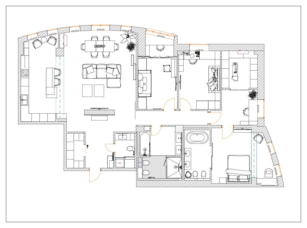 Квартира 170 м2 в центре Омска