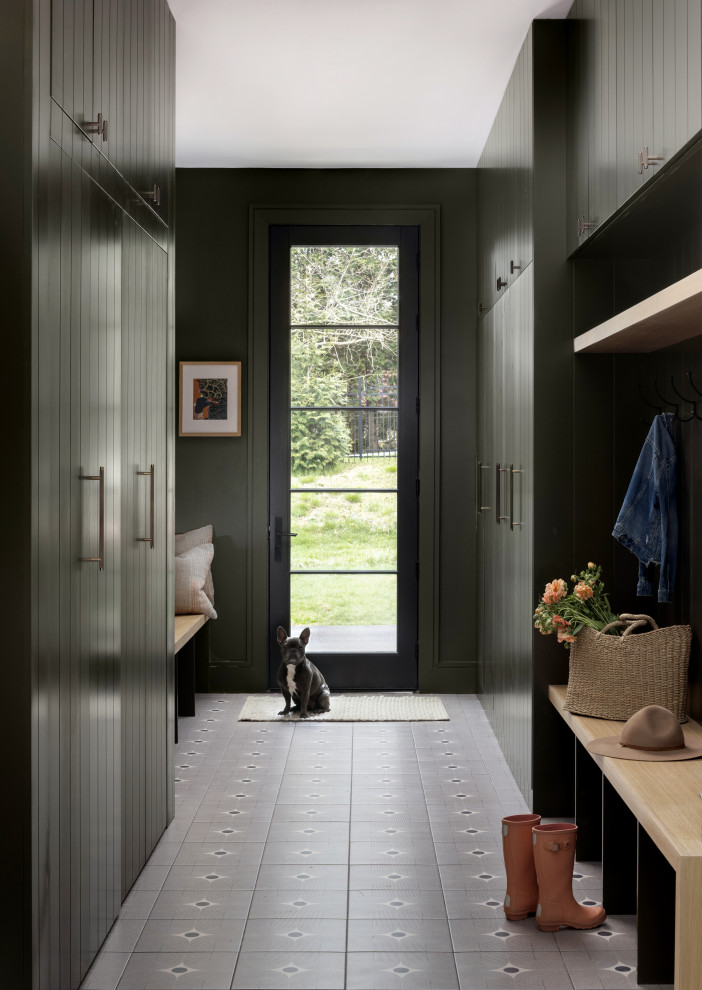 Inspiration for a modern entryway remodel in DC Metro