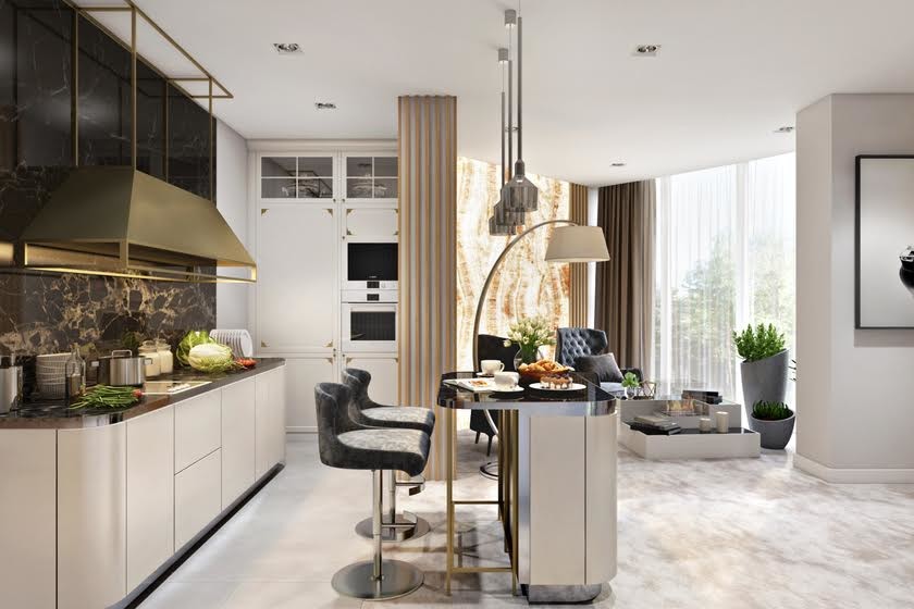 Дизайн интерьера "Строгое благородство"