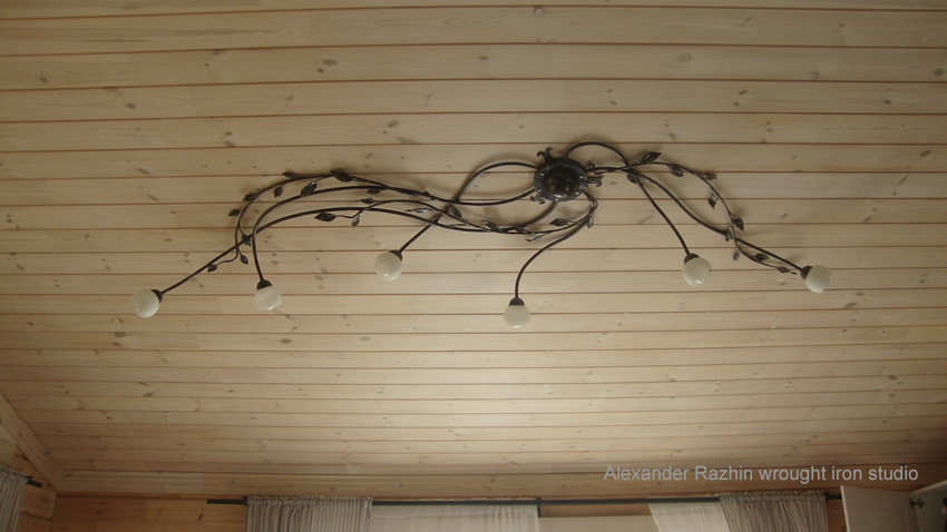 Wrought iron chandelier