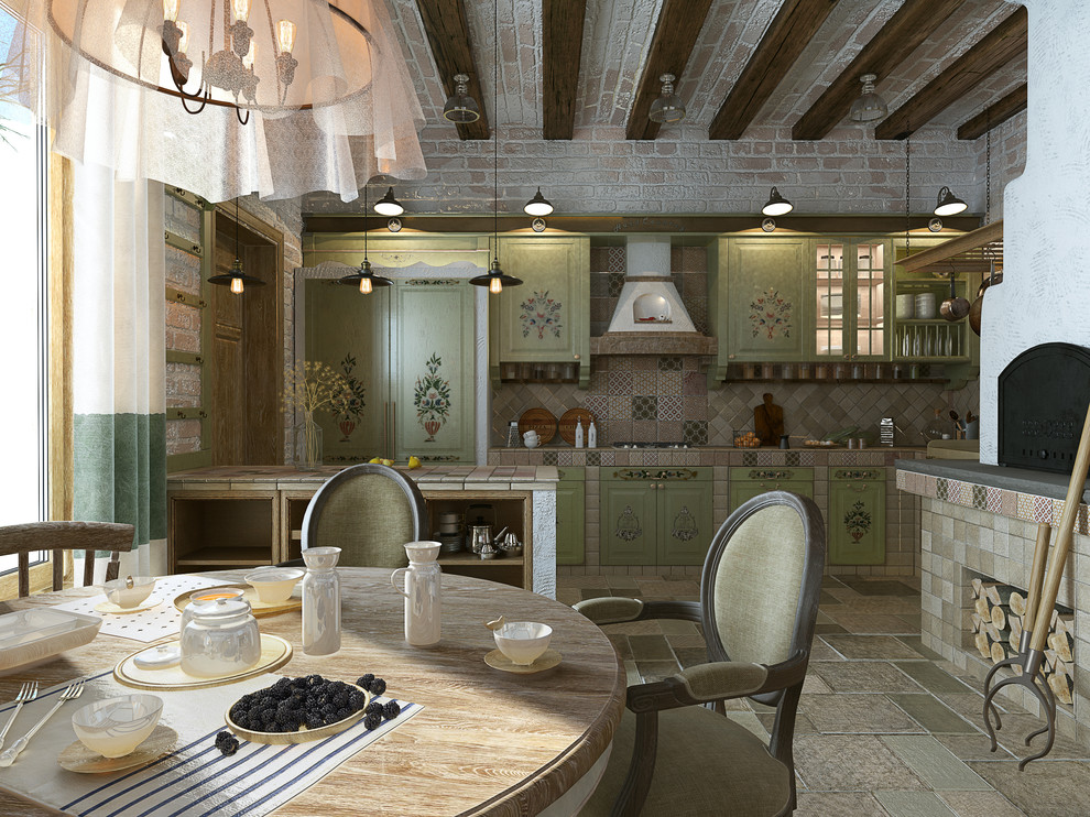 Загородный дом с печкой