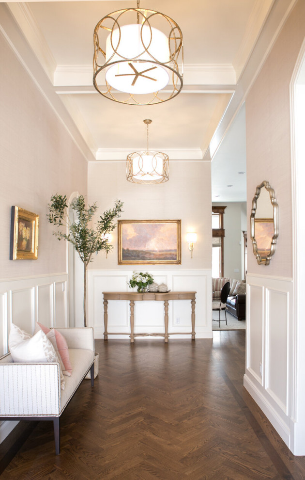 Foyer - transitional foyer idea in Salt Lake City