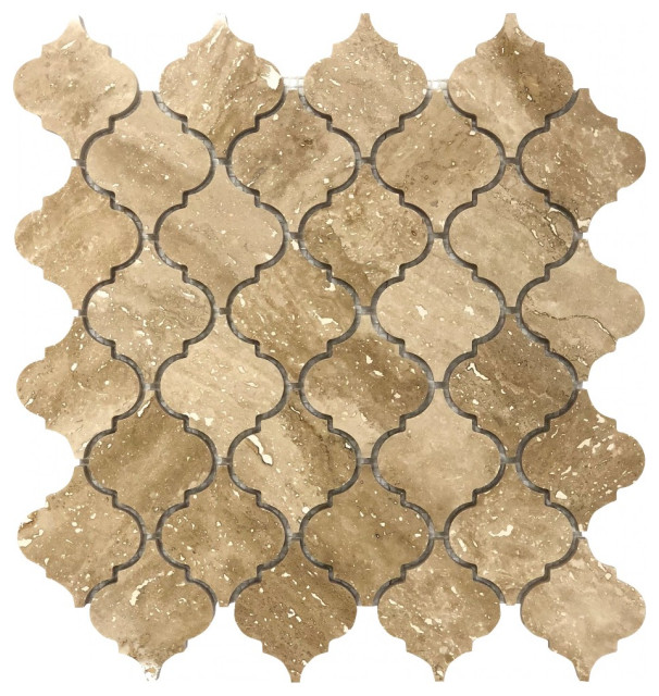 Patara Casablanca 12"x12" Honed Travertine Mesh Mosaic Tile (10 sqft per box)