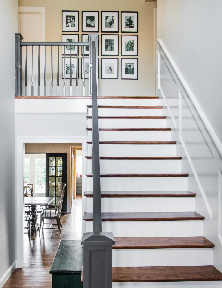Staircase - transitional staircase idea in Boston