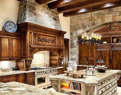Kitchen - rustic kitchen idea in Dallas