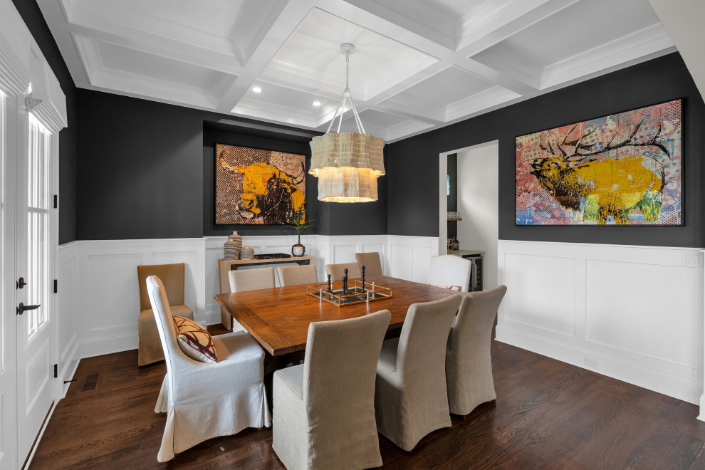 Color Drenched Dining Room