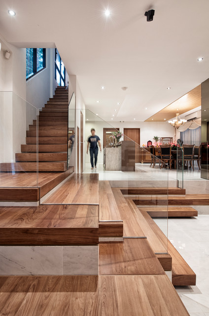 Multi[4]-Generational Housing contemporain-escalier