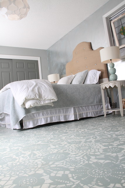 Painted Floor - Traditional - Bedroom - Nashville - by Bella Tucker ...