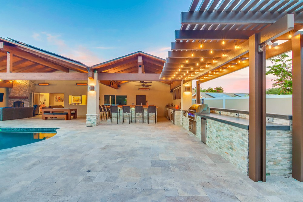 San Diego_Back Yard Shade Structure / Oasis  (Pool/Spa by The Pool Kings)