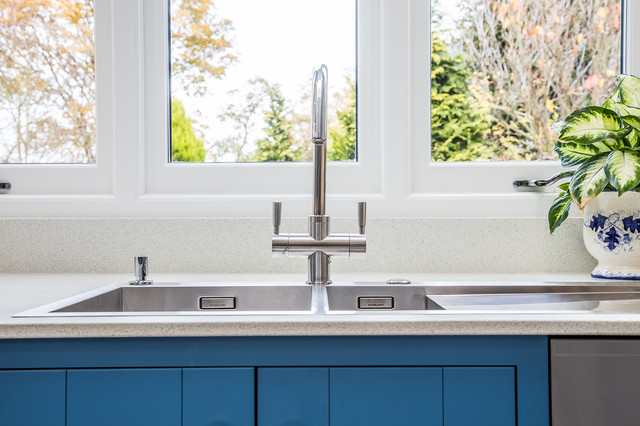 Cool Blue traditional-kitchen