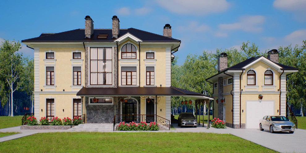 Проект дома с гаражом 600 кв.м