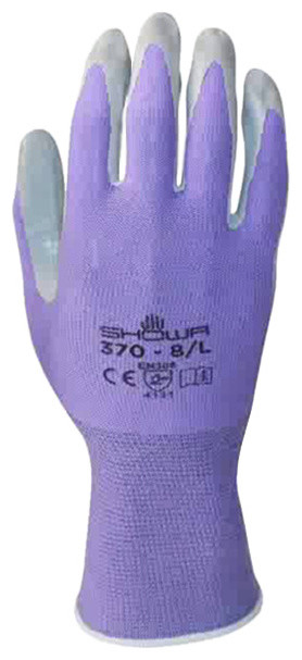 Showa Atlas Nitrile Gloves, Purple, Large