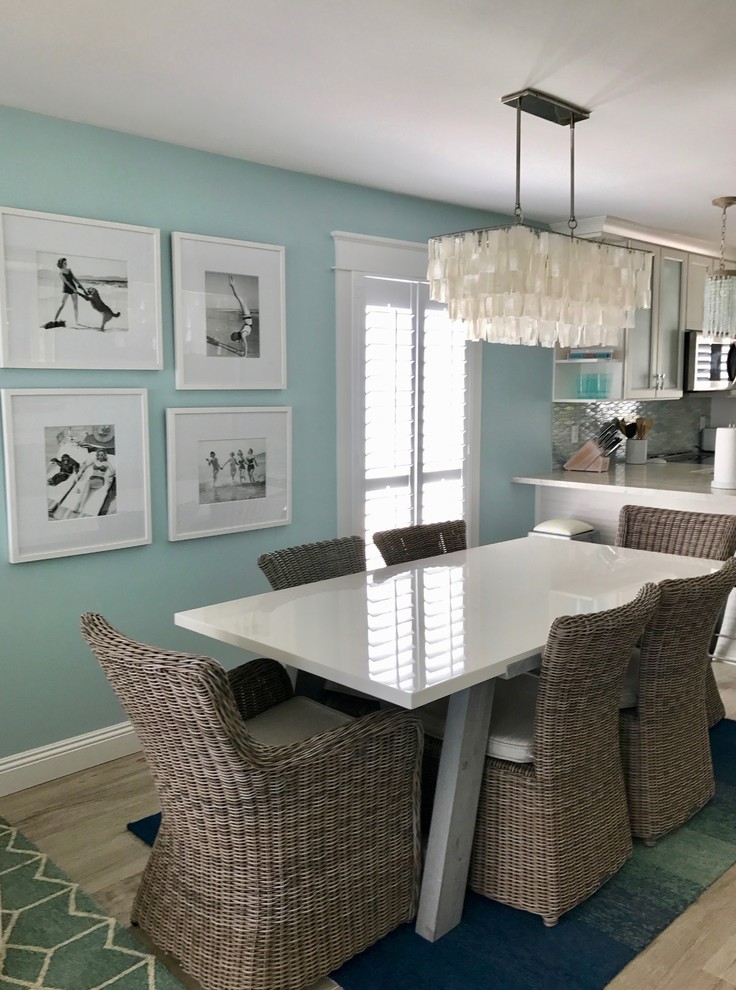 Photo of a small beach style kitchen/dining combo in Other.