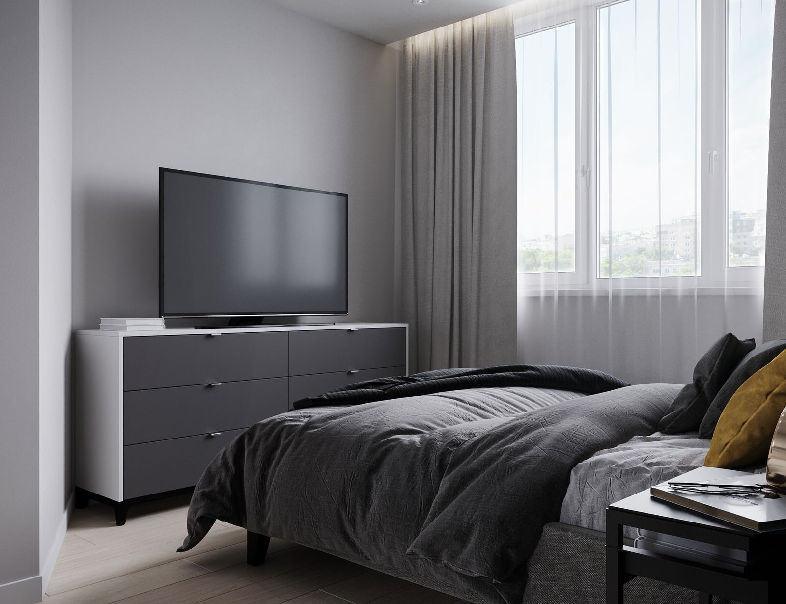 1-комнатная квартира, 46 кв.м.