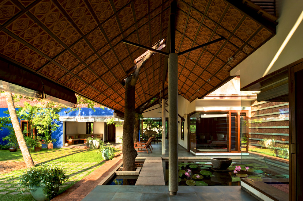 Design ideas for a tropical garden in Bengaluru.