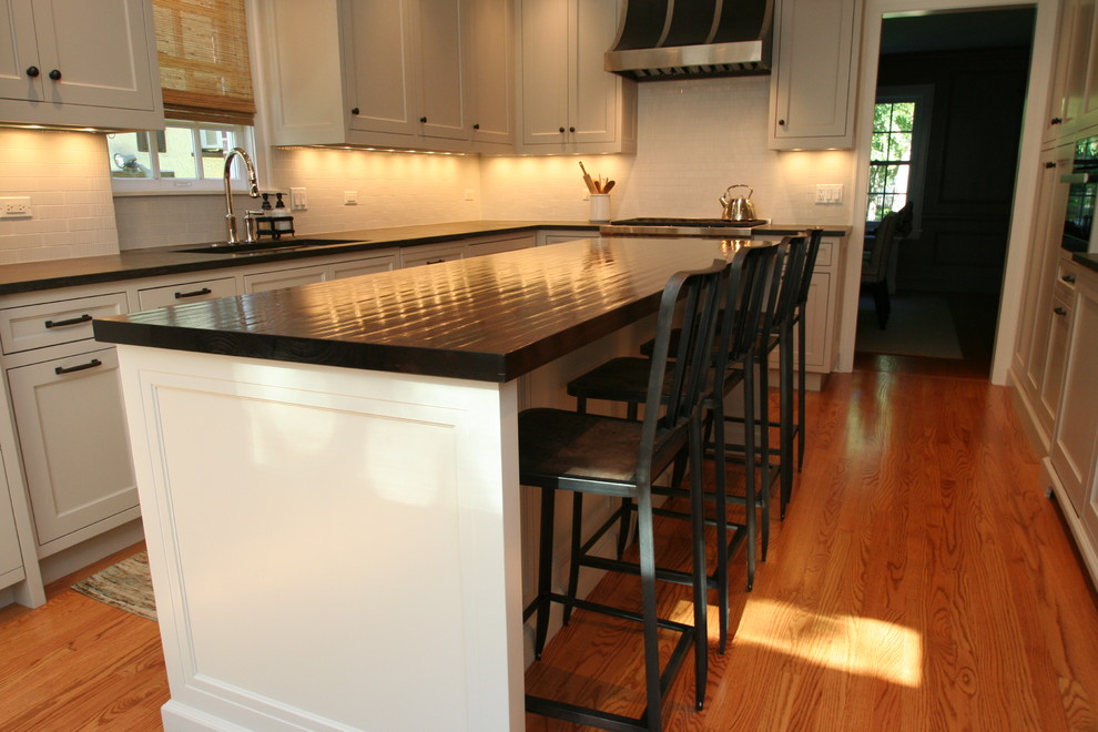 Inspiration for a transitional home design remodel in Chicago