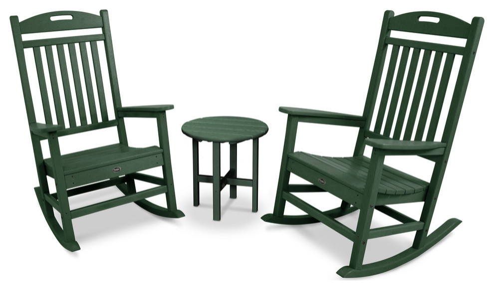 Yacht Club Rocker 3 Piece Set Modern Outdoor Lounge Sets By Polywood - Trex Outdoor Furniture Yacht Club Rocker Chair Classic White Yacht Club Rocker 3 Piece Set Modern Outdoor Lounge Sets By Polywood - Trex Outdoor Furniture Yacht Club Rocker Chair Classic White