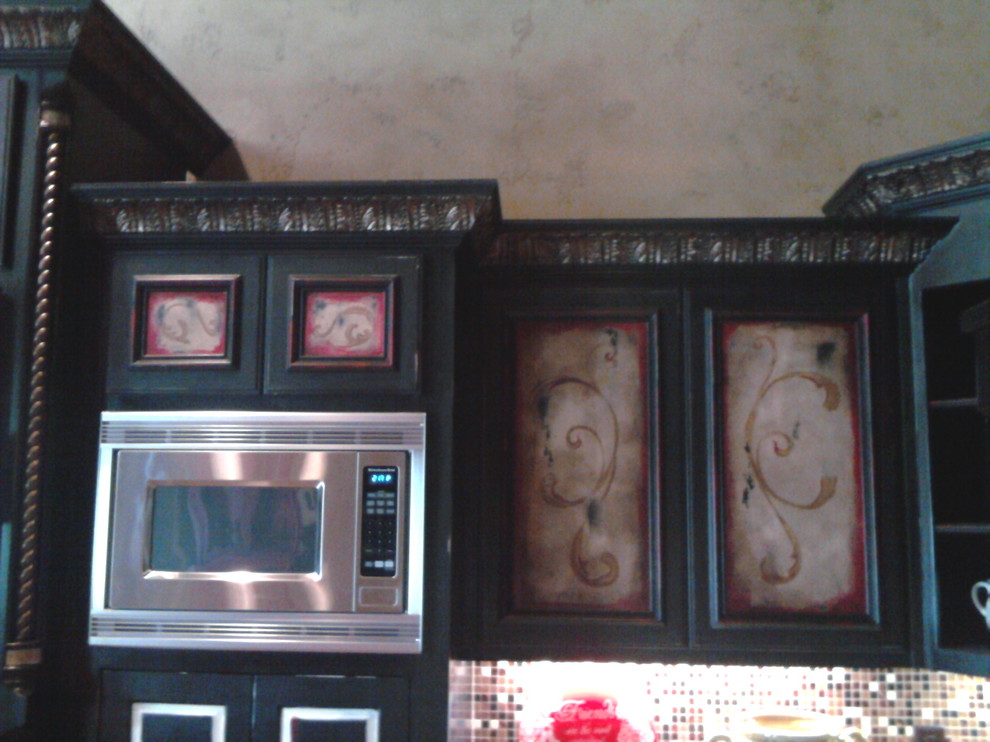 Inspiration for a rustic kitchen remodel in Denver