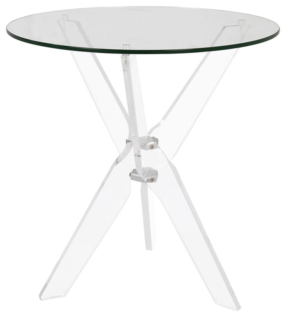 22 Round Acrylic Accent Table Contemporary Side Tables And End 22 Round Acrylic Accent Table Contemporary Side Tables And End By Thy Hom