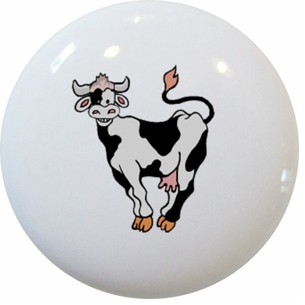 Prissy Cow Animal Ceramic Series, Knob