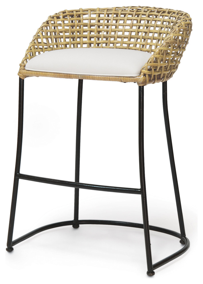 Vero Barstool 24" Beach Style Bar Stools And Counter Stools by