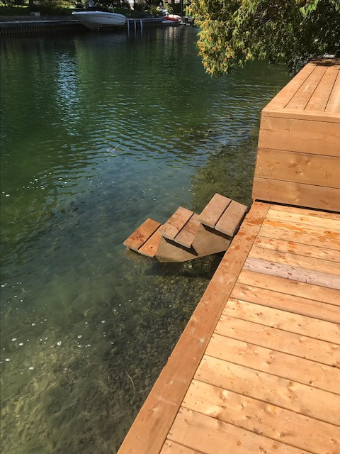 Small beach style dock photo