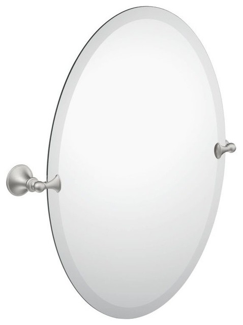 Moen Dn2692 26 Tall Tilting Oval Mirror Traditional Wall Tall Tilting Oval Mirror