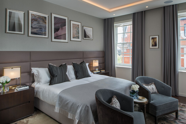 Mayfair duplex penthouse contemporary-bedroom
