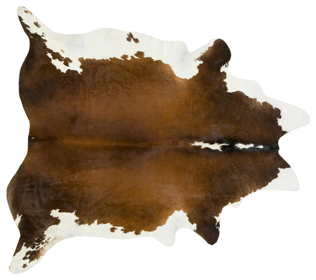 Black, Brown and White Regular Cowhide, 6'x6'