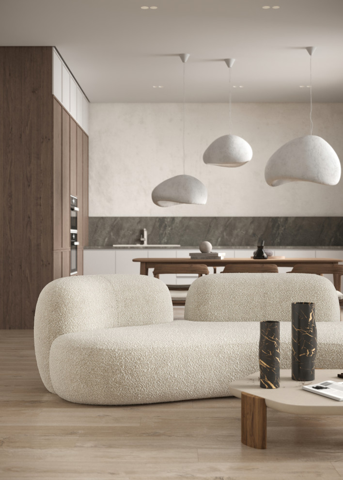 Визуализация кухни-гостиной