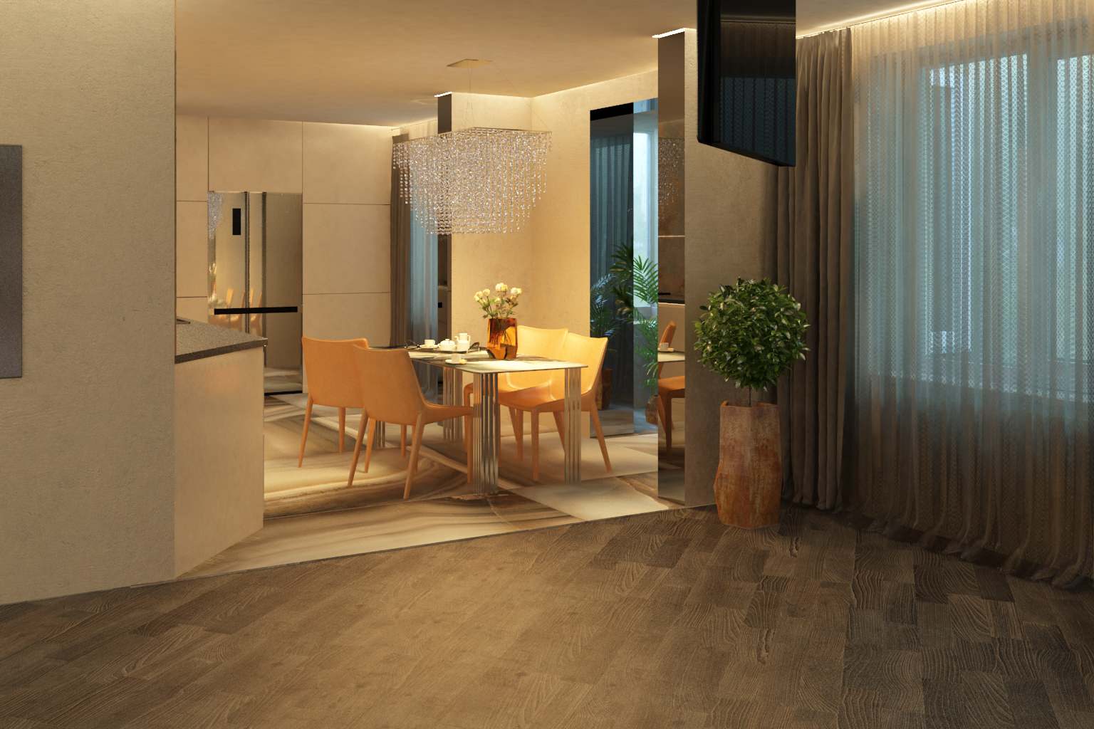 Дизайн-проект квартиры 192 кв.м.