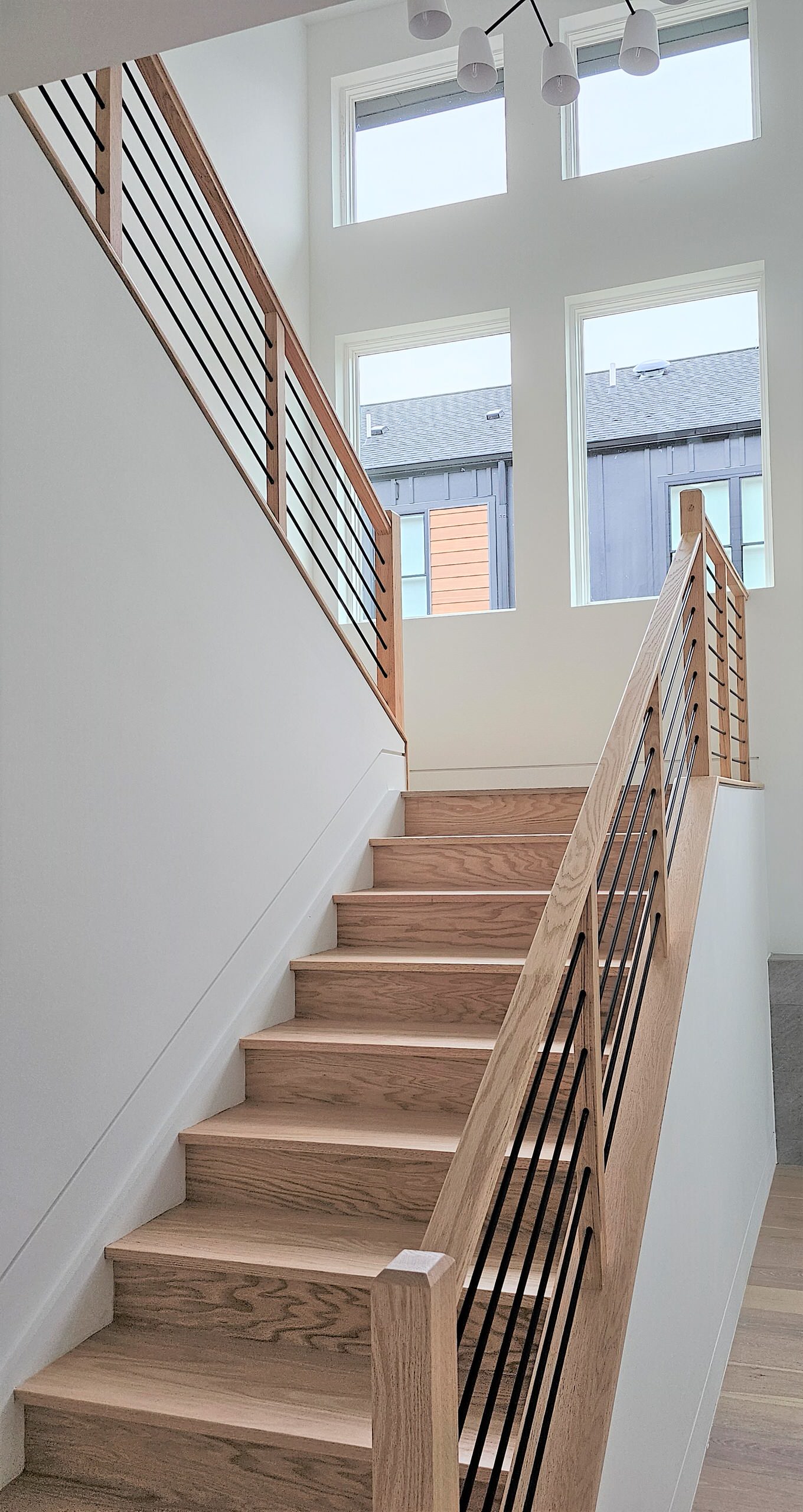 108_Red Oak Stairs in Light Filled Space, Fairfax, VA 22031