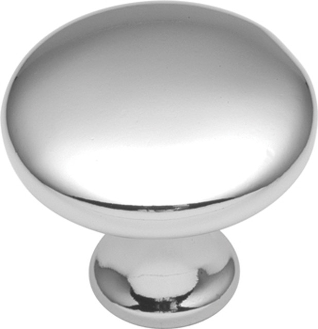 Conquest Polished Chrome Cabinet Knob, 1 1/8"