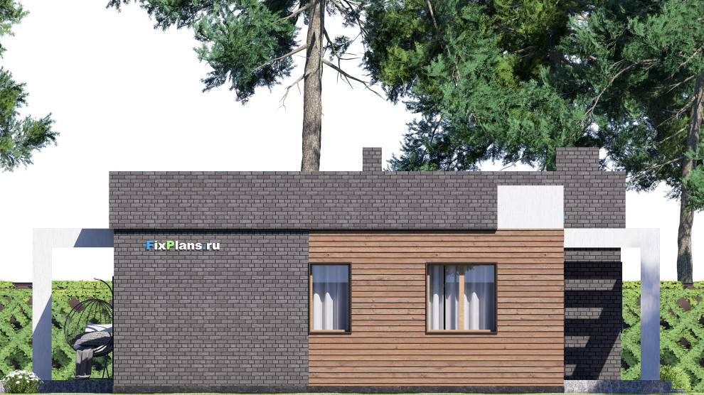 Проект одноэтажного дома 14х12м S119м2 F-16325