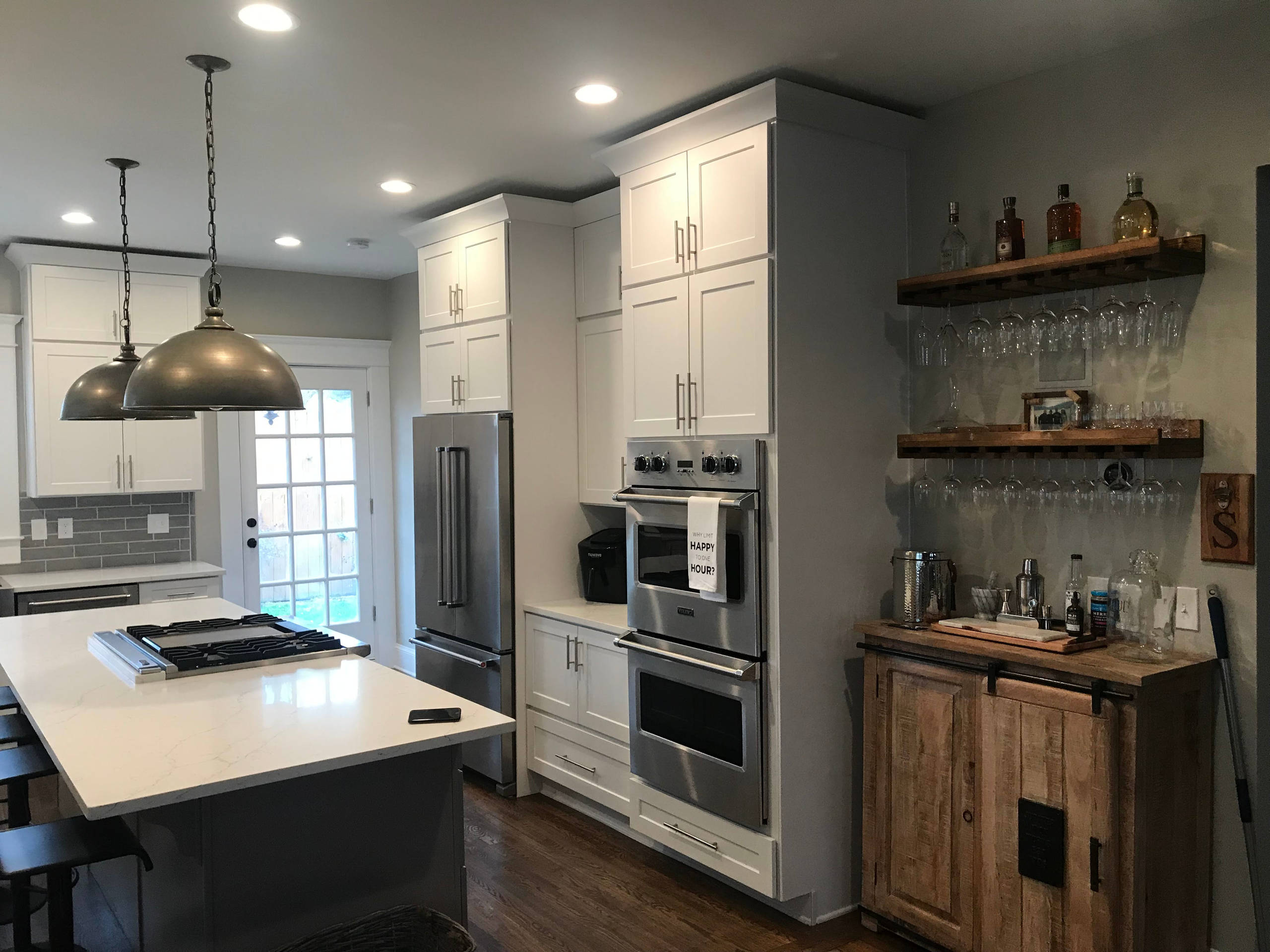 Beautiful Grey and White Custom Kitchen