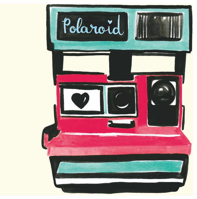 "Polaroid" Painting Print on Wrapped Canvas