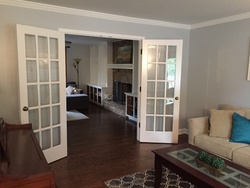 French Doors and Crown Moulding