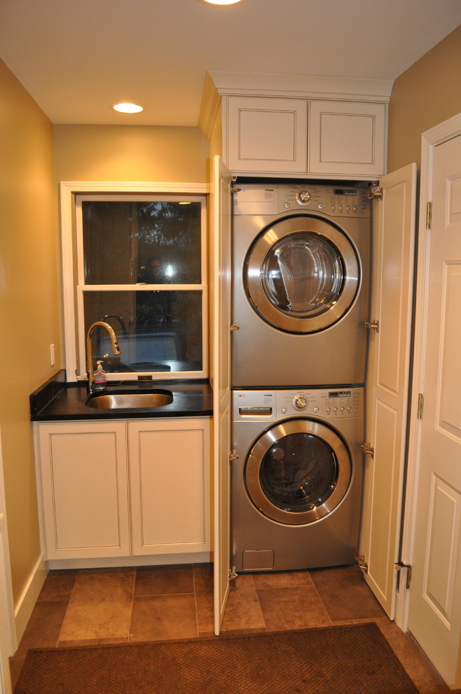 Traditional laundry room in Detroit.