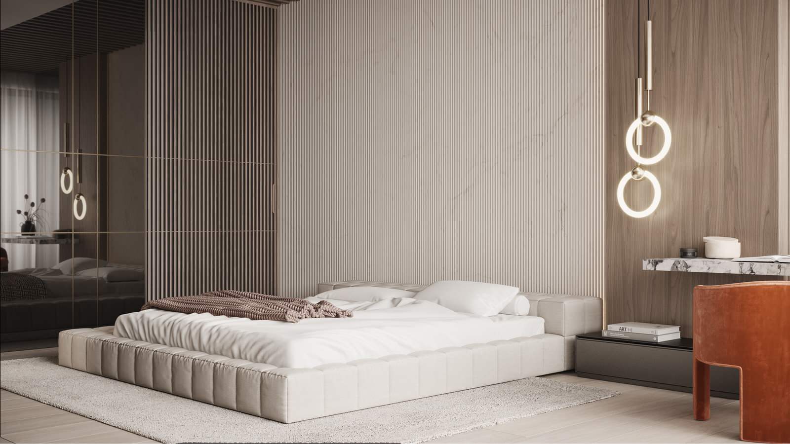 Modern megalopolis apartment