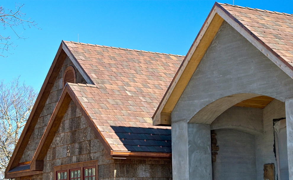 Mountain style exterior home photo in Columbus