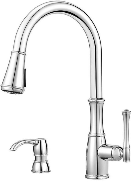 Pfister Gt529 Wh1 Wheaton 1 8 Gpm Pull Down Kitchen Faucet With
