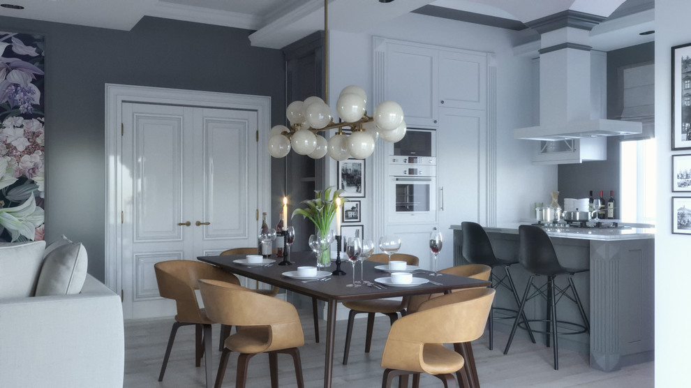 Кухня-столовая, гостинная