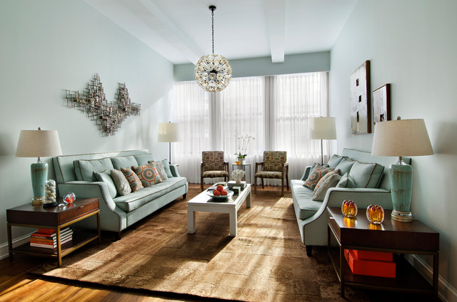 Chelsea Loft contemporary-vardagsrum