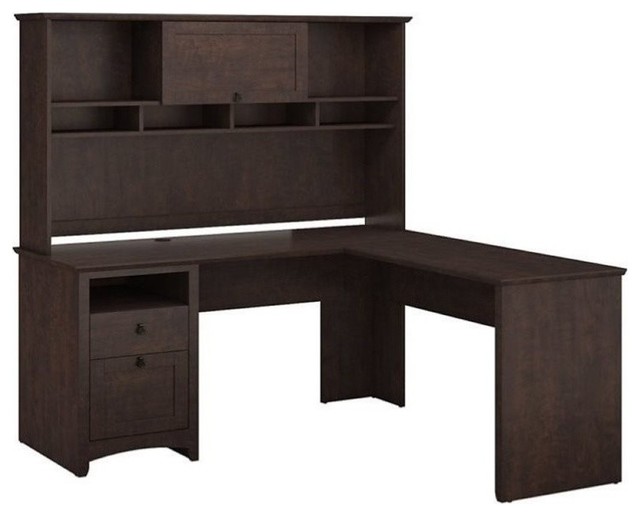 Bush Furniture Buena Vista L Shaped Desk With Hutch In Madison Buena Vista L Shaped Desk With Hutch