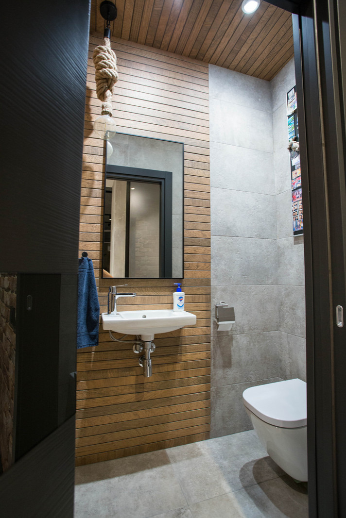 Реализованный проект евродвушки с элементами стиля Лофт