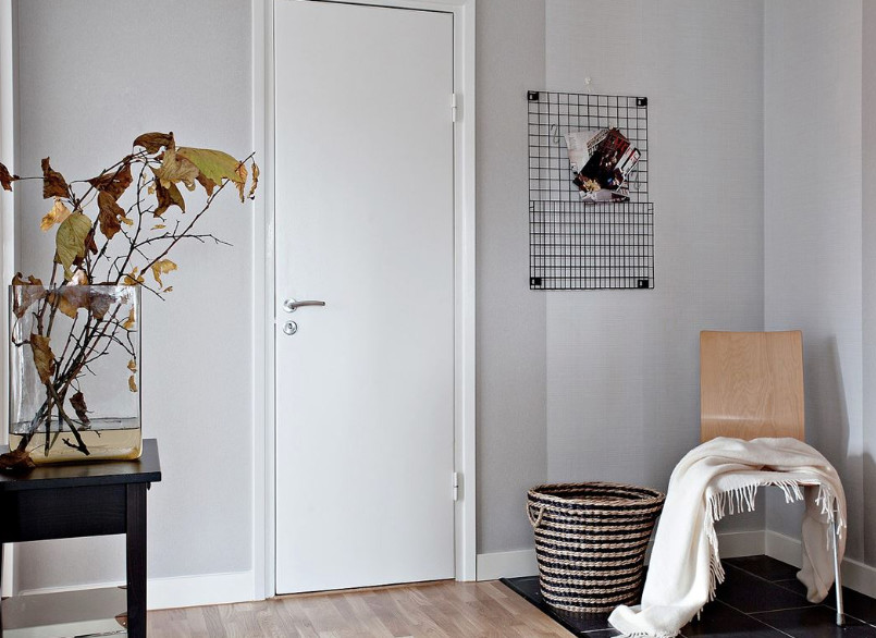 Exempel på ett minimalistiskt vardagsrum