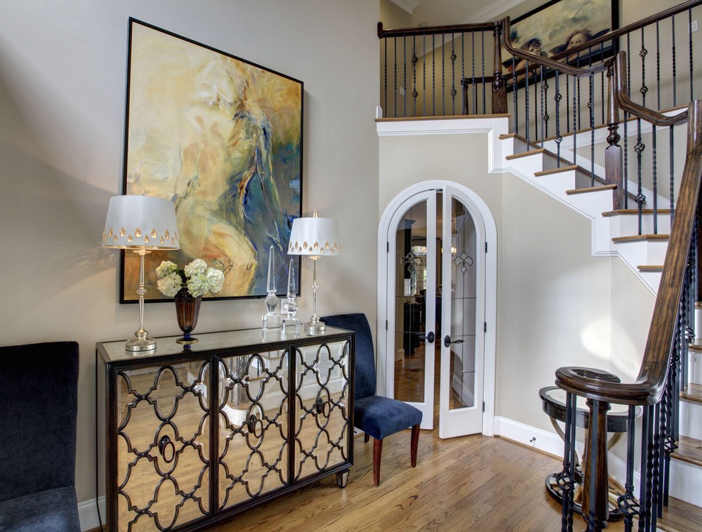 This is an example of a traditional entryway in Raleigh.