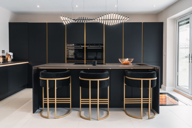 Matt Graphite Black German kitchen sheffield modern-kitchen
