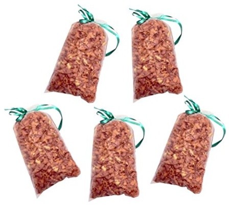 Aromatic Cedar Sachets, pack of 12 silk bags